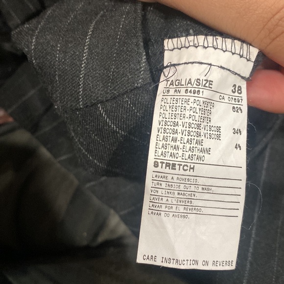 Mid length pinstriped skirt - Picture 4 of 4